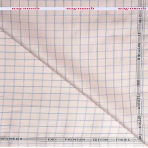 Raymond 100% Premium Cotton Peach Unstitched Shirt Fabric - 1.60 metres / VV6778