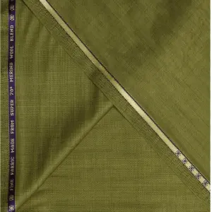 Raymond Patrizia Super 70's Merino Wool Green solid Suit Fabric - 3.0 mts / VV6808